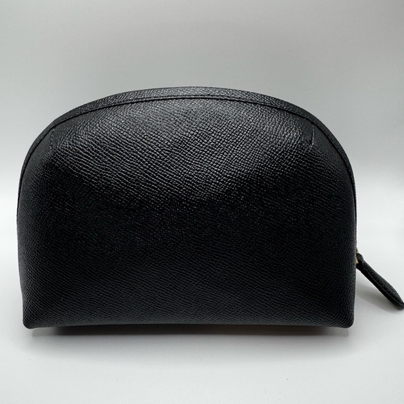 Coach Cosmetic Case Black Canvas With C Logo - Picture 2 of 8